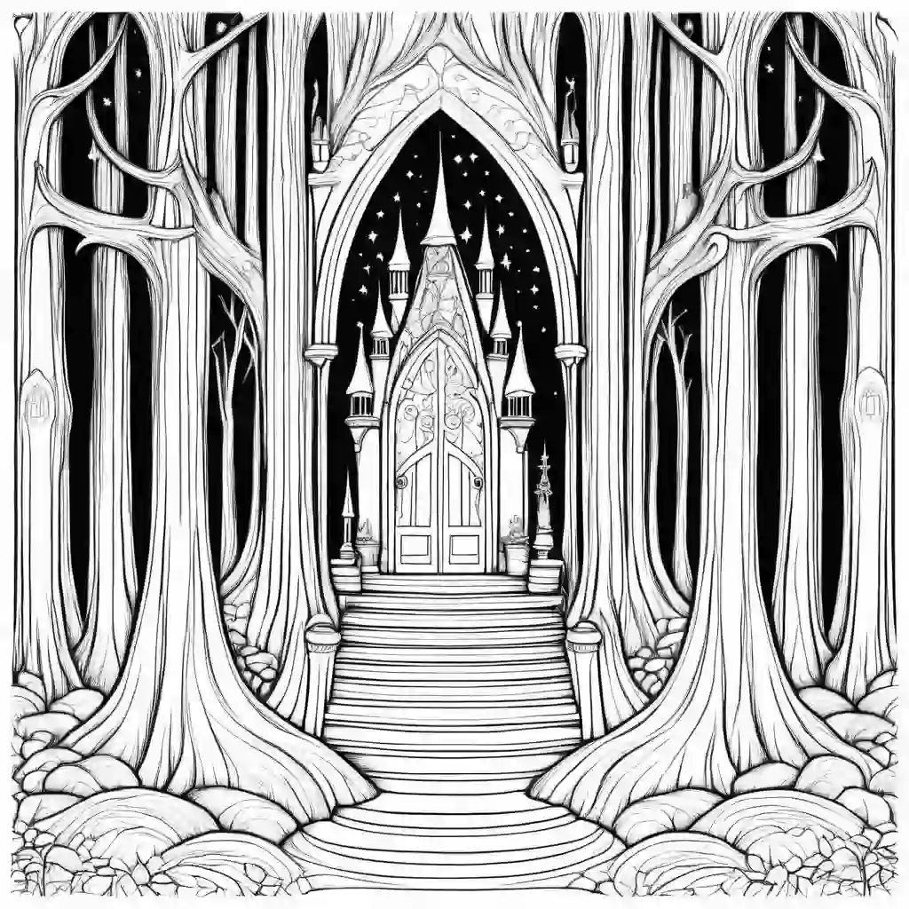Enchanted Forests coloring pages